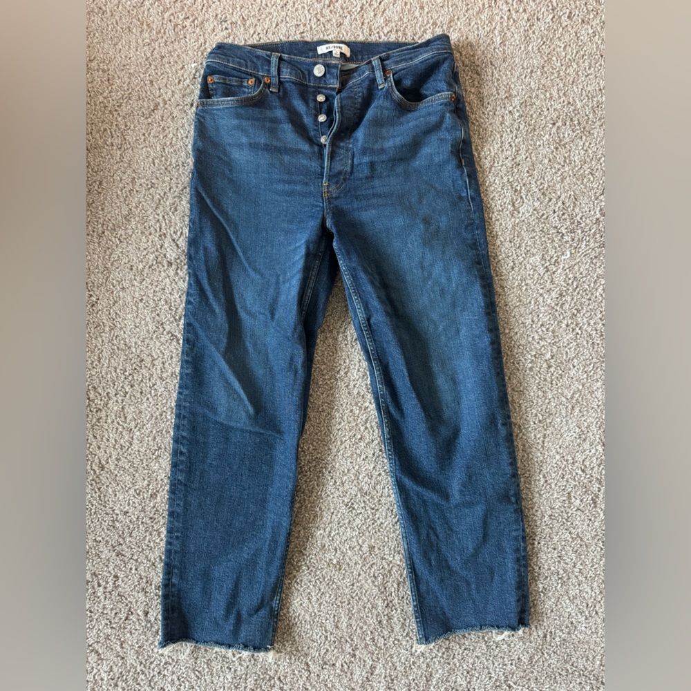 Re/Done 70’s stovepipe jeans. Size 29. Comfort Stretch High rise. - Picture 2 of 7
